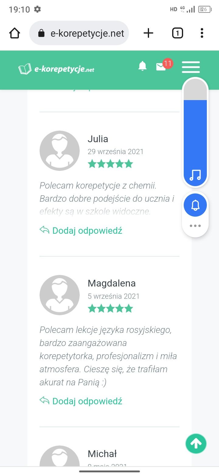 Korepetycje chemia ONLINE z nauczycielką