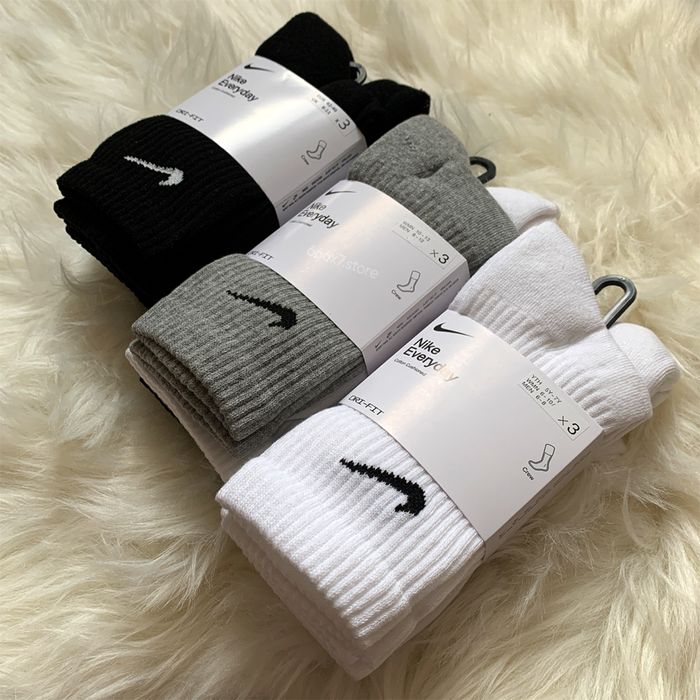 ОПТ Шкарпетки Nike Everyday Original (3 пари) — чорні / сірі / білі