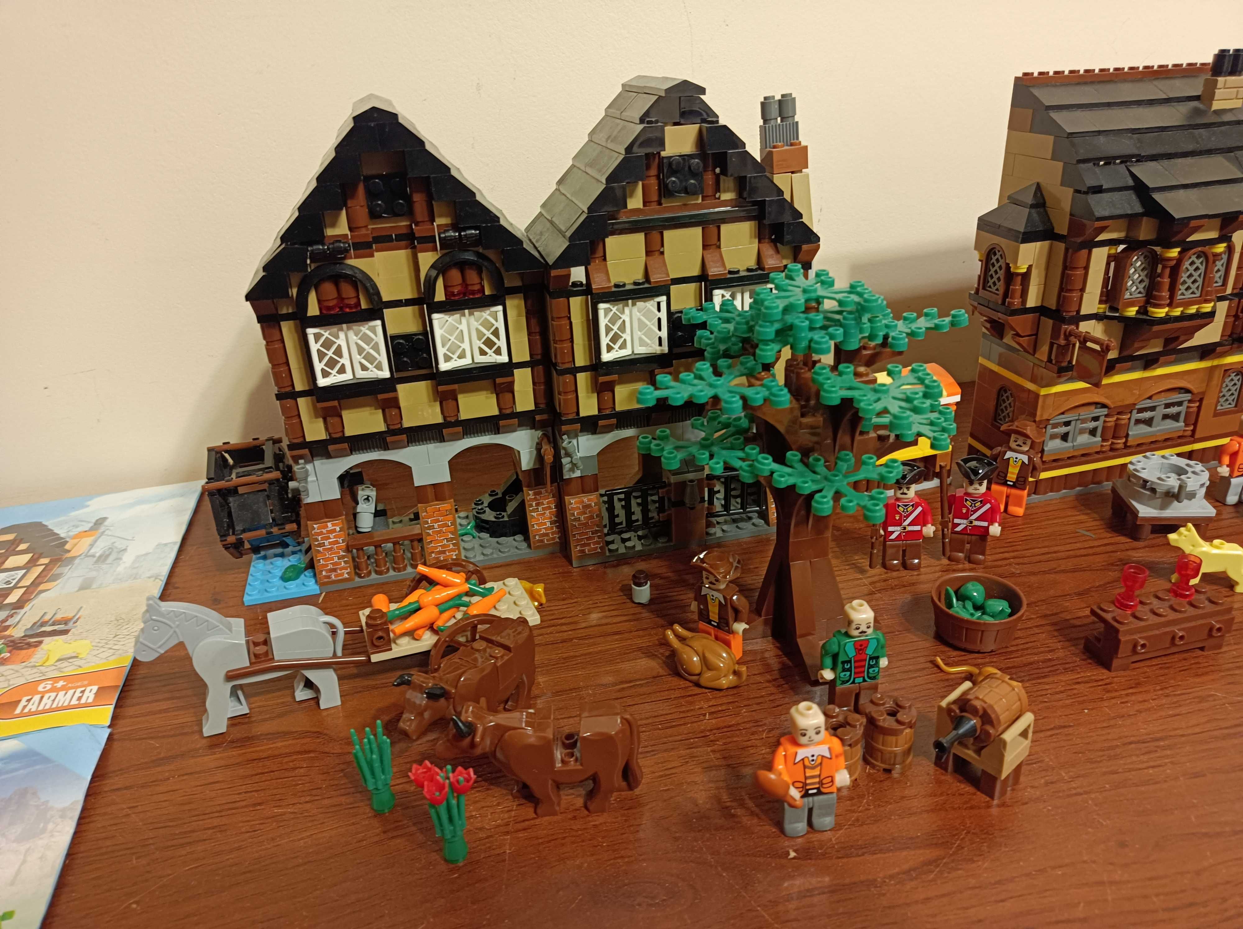 Zestaw klocki średniowieczny rynek podobne do Lego 10193