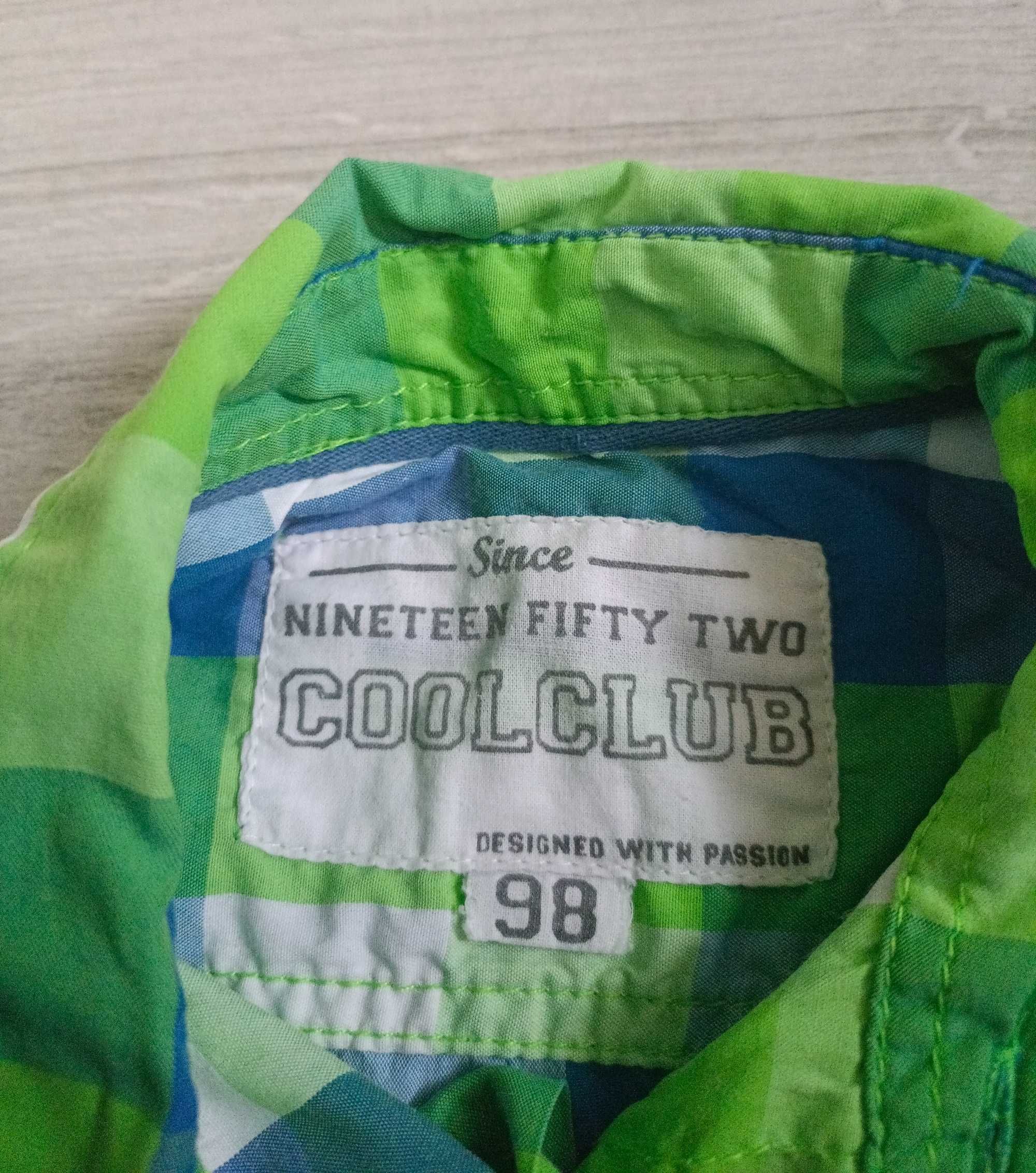 2x koszula na co dzień 92 98 Cool Club krótki rękaw casual