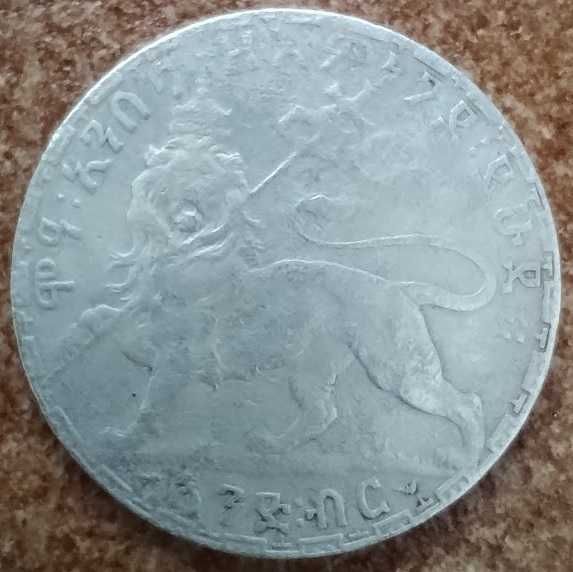 Etiopia 1 birr Odwrotka 1903 Menelik II