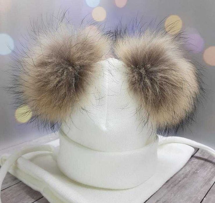 Зимовий комплект з помпоном. Розміри від 0 до 6 років