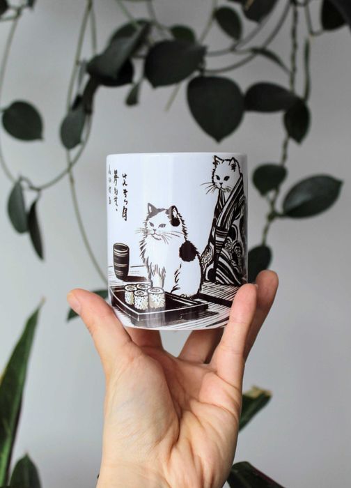 Kubek Kot w Kimonie, kotki dwa, 330ml
