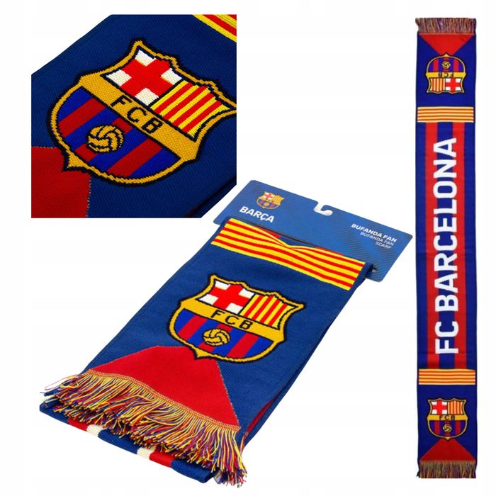 Szalik Kibica Fc Barcelona Szal 2024 Dziany 140 Cm Oficjalny Fcb Barca