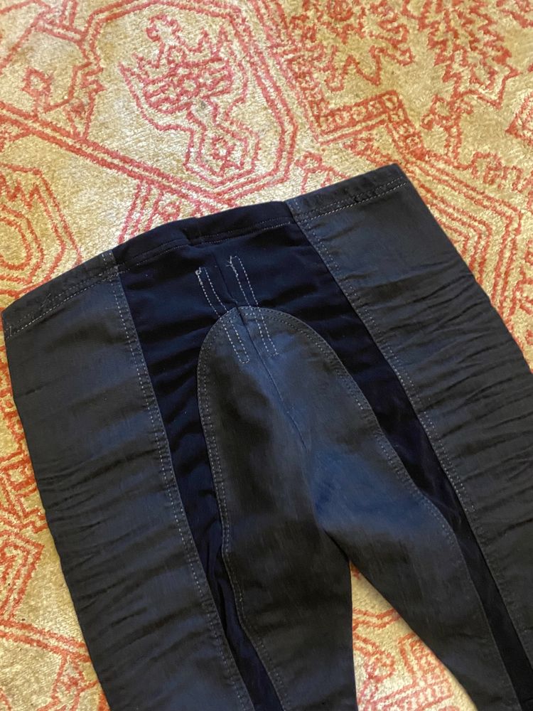 Czarne spodnie slim fit legginsy made in italy Rick Owens