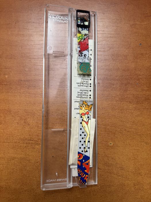 Oryginalny pasek Swatch- artystyczny/kolekcjonerski Gent nowy