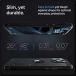 Etui Spigen Tough Armor MagSafe na iPhone 15 Pro Max - czarne