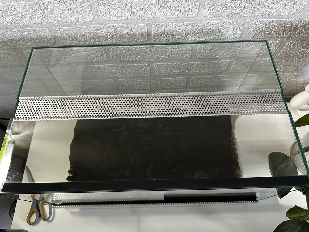 Terrarium szklane 50x30x30 gady gekon żaba wąż