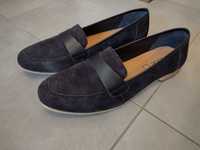 lordsy mokasyne loafersy Lasocki 41 granatowe