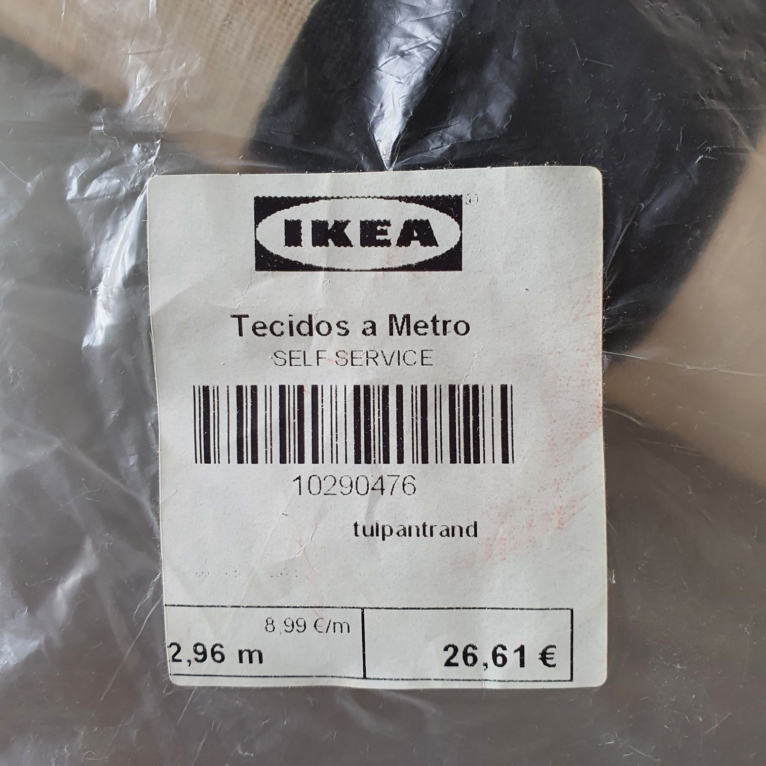 Tecido ao metro com padrão quadriculado IKEA