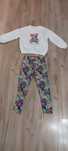 Nowy komplet dla dziewczynki r 110/116 bluza i getry (legginsy)