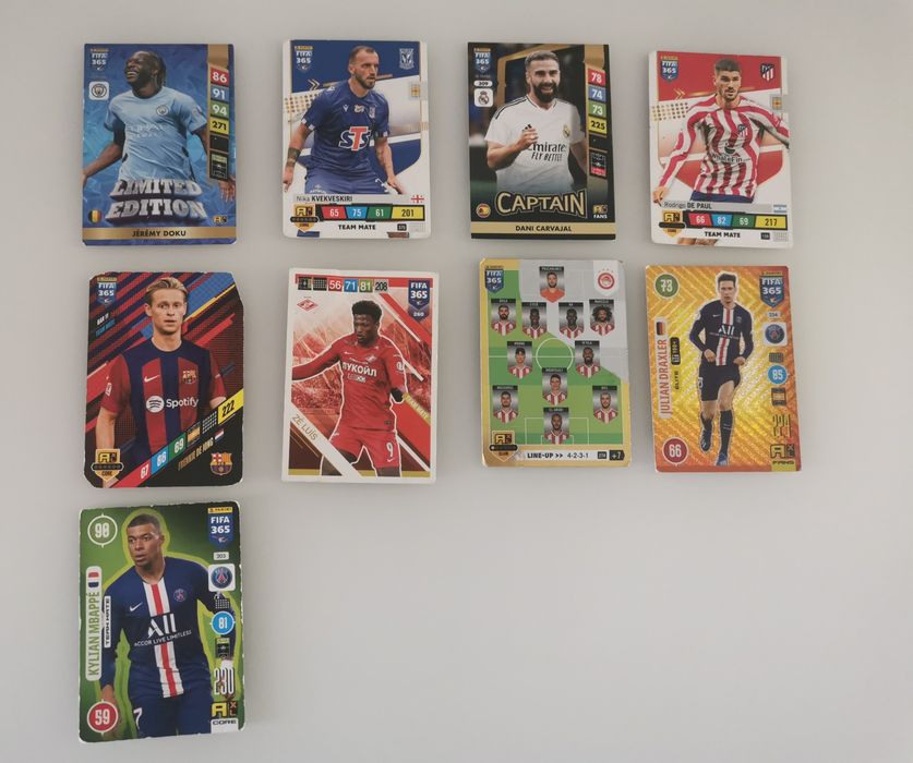 Karty piłkarskie Euro 2024,Fifa 365,Champions Leaque,Top Class,70 szt.