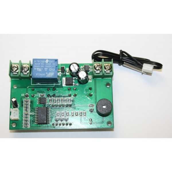 Modulo termostato 12V mostrador LED rele e sonda a prova de agua