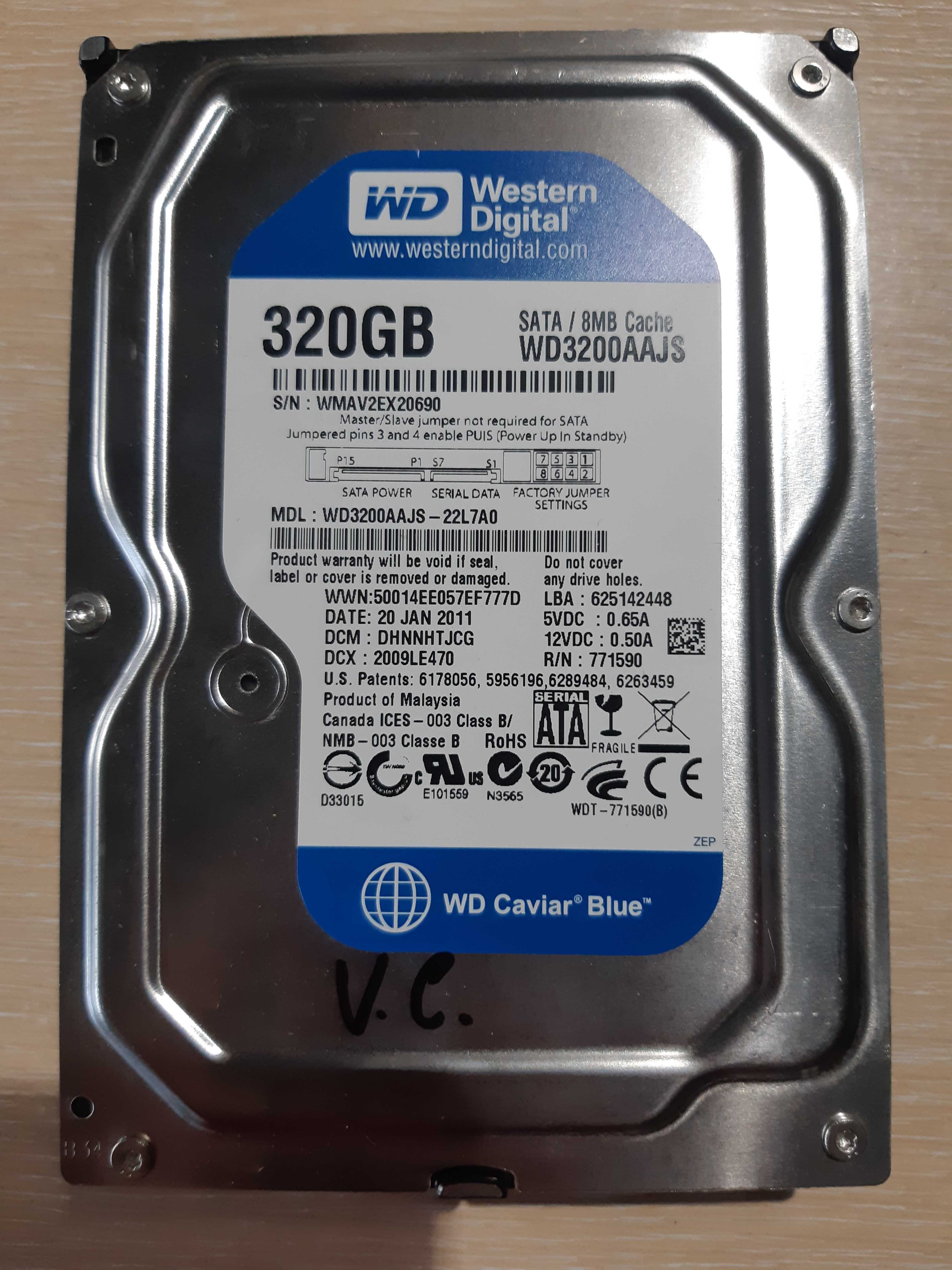 Акція! Жорсткі диски для комп'ютера, SATA HDD 3,5" 320GB гурт/роздріб