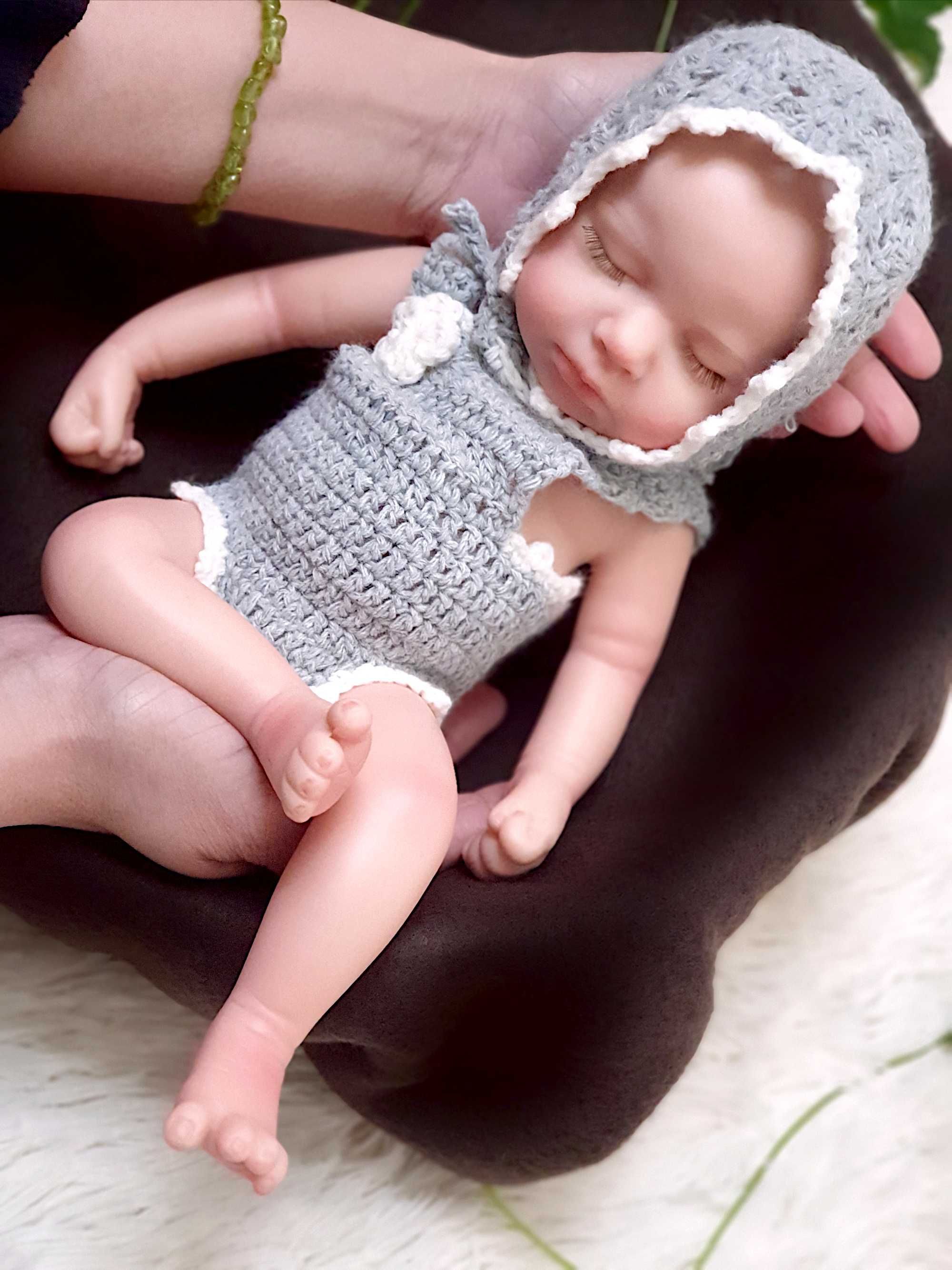 Boneca bebé reborn, verdadeiro silicone inteiro Menina (Novo)