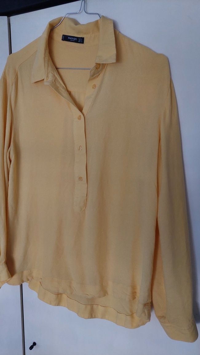 Camisa Mango,tamanho S cor amarelo, bom estado