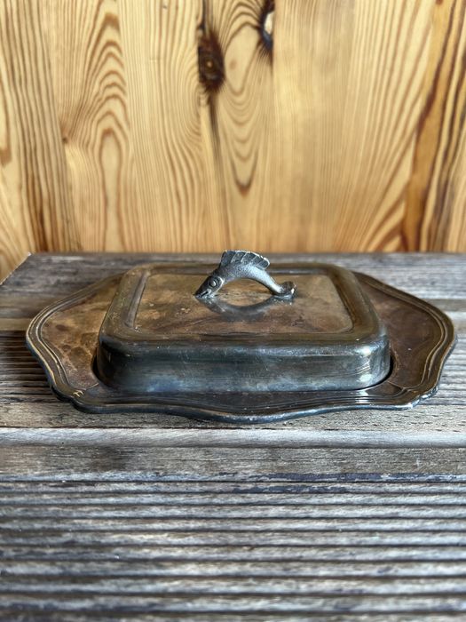 Sprzedam sygnowany antyczny, wiktoriański serwer do sardynek, kawioru