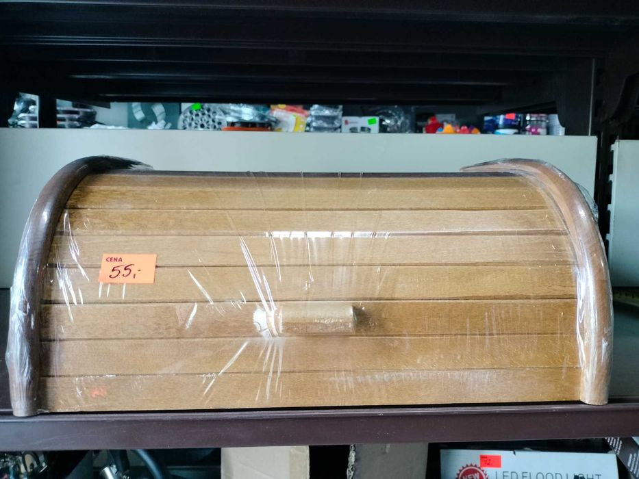 Duży polski drewniany chlebak naturalny jak dawniej zdrowe pieczywo sk