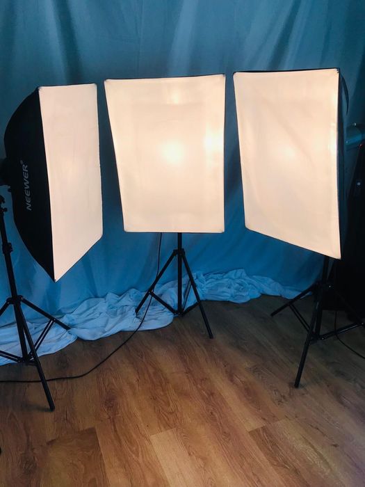 3 Flash's de Estúdio Fotografico Profissionais Neewer N300W