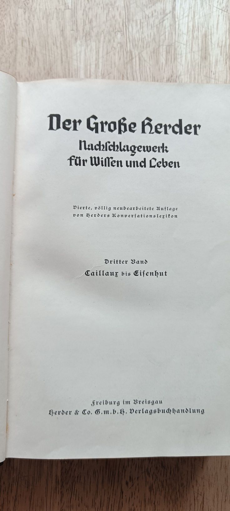 Leksykon niemiecki Der Grosse Herder 1932r