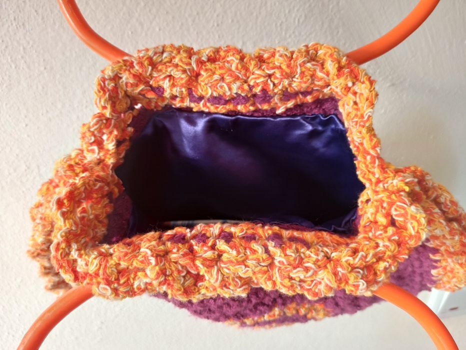 Malas de crochet feitas à mão