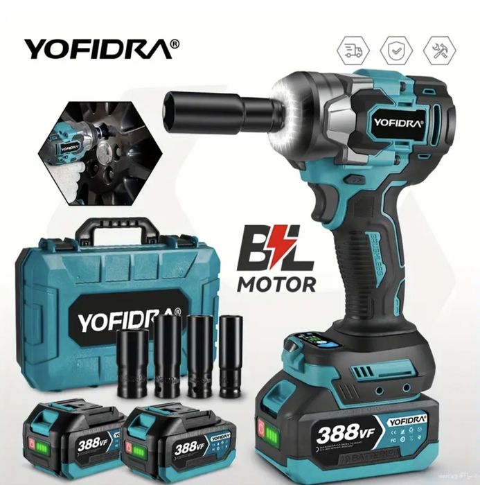 Zestaw Bezszczotkowy Elektryczy Klucz Udarowy