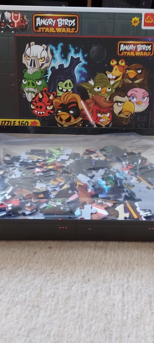 Zestaw puzzli dla chłopca Angry Birds, Ben10. Tom i Jerry