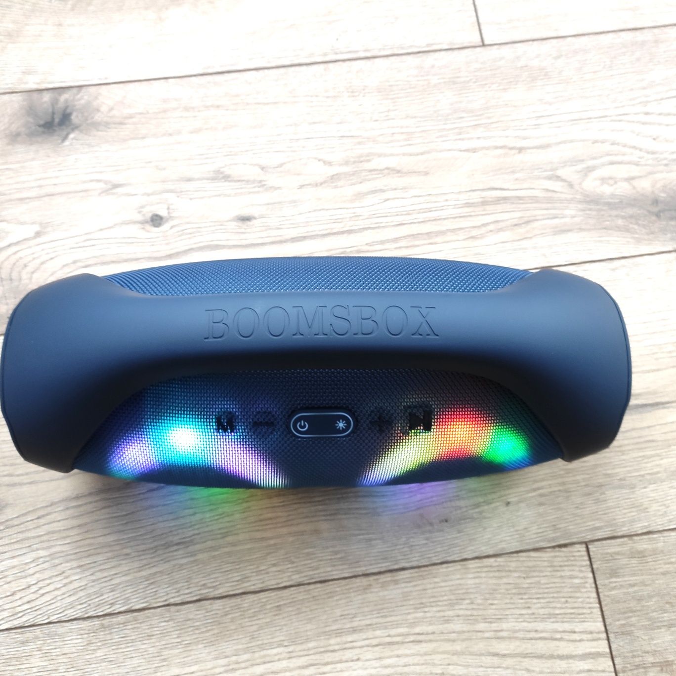 Bluetooth колонка Boombox LED з підсвіткою та ручкою гучний звук 31см