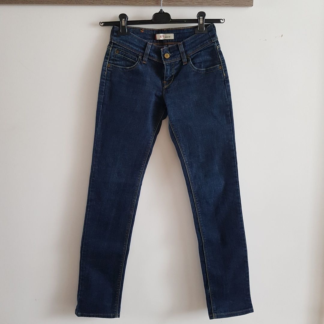 Jeansy Levis r 26/32 ,  Xs/S 571 slim fit