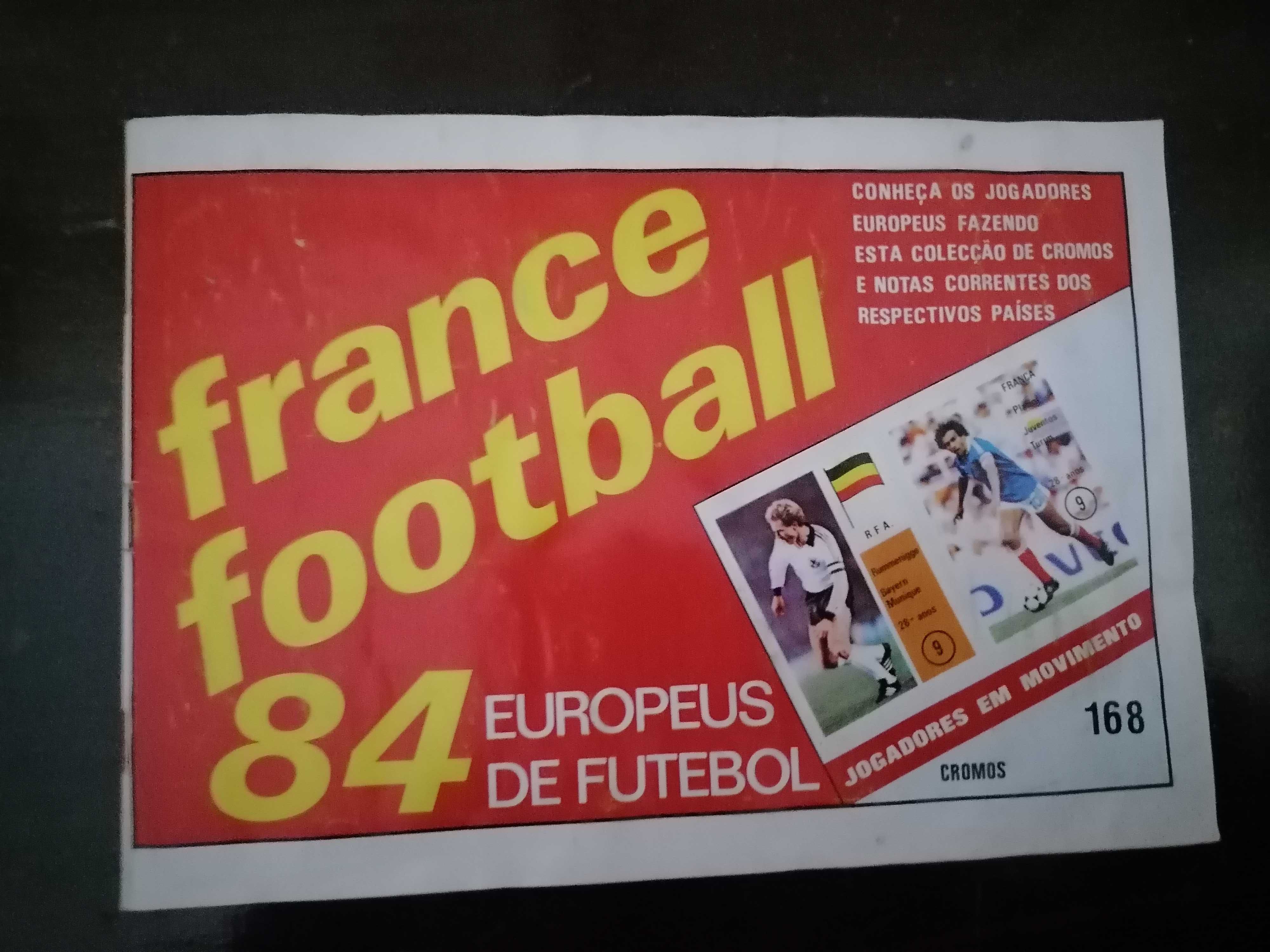 Caderneta Cromos FRANCE FOOTBALL Euro 84 *Completa* Sócromos