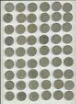 Lote com 57 moedas antigas de 1 escudo