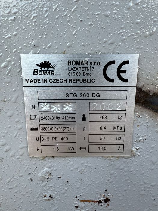 Piła taśmowa Bomar STG 260DG skrętne ramie przecinarka do metalu