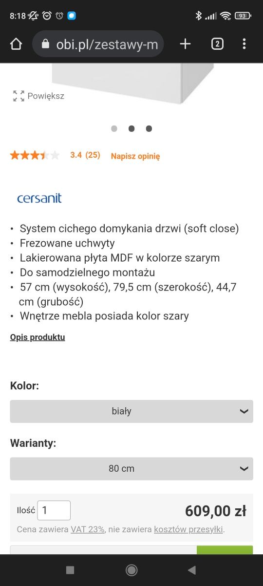 Szafka łazienkowa