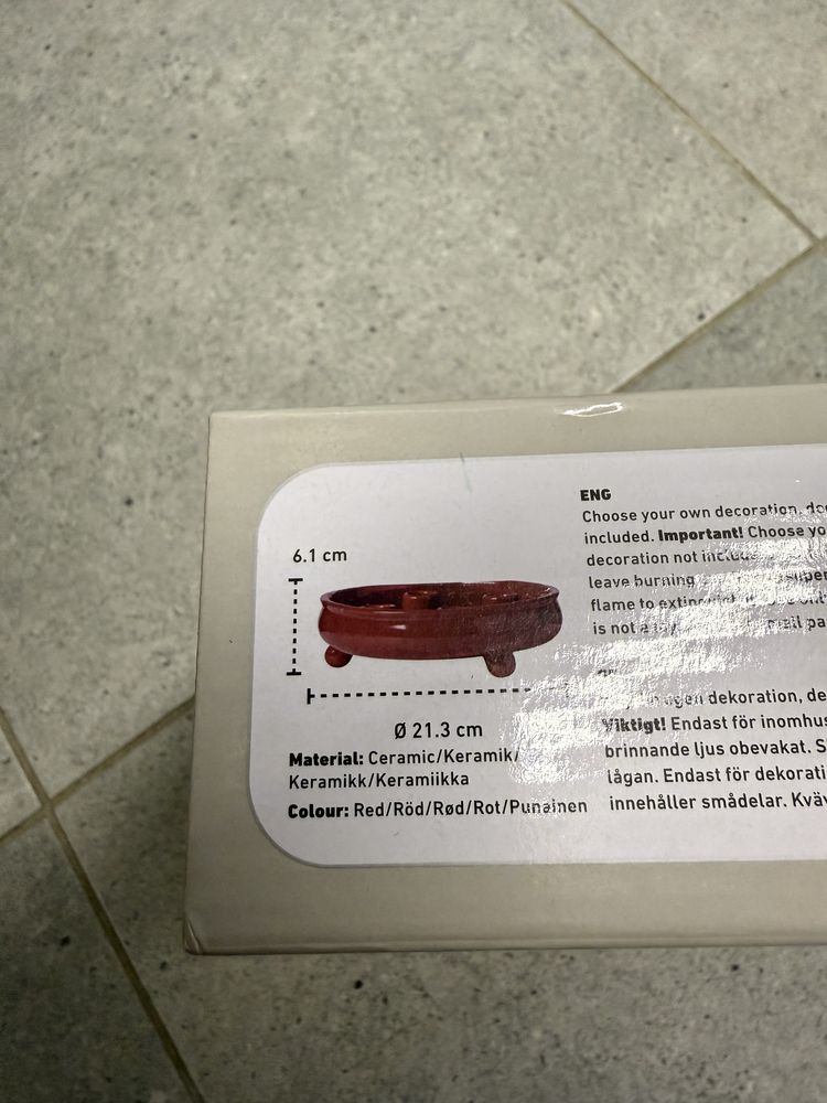 Świecznik adwentowy ceramiczny nowy