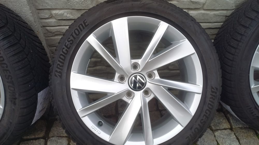Koła Alufelgi 17' VW Golf 8 5x112 Caddy Touran 7.5-8mm Zimowe