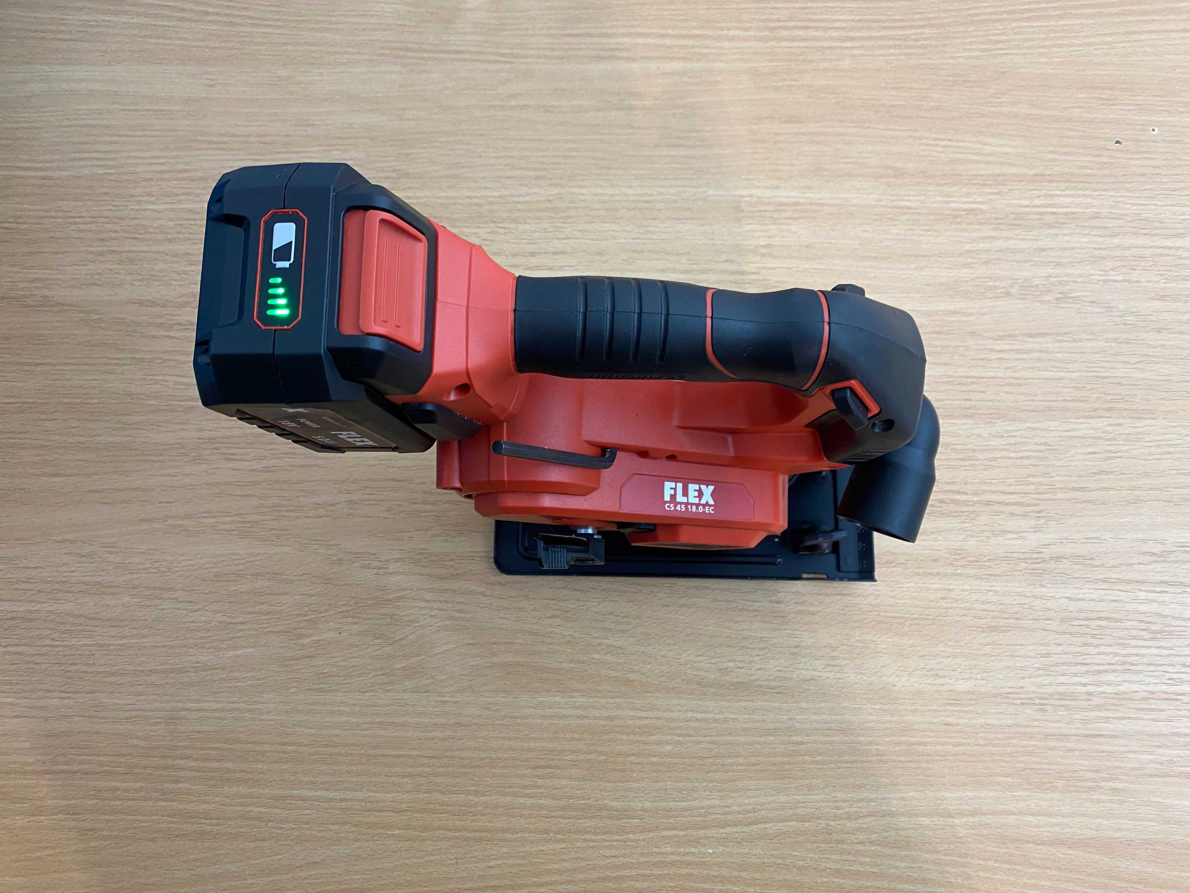 Piła pilarka tarczowa FLEX CS 45 18.0-EC C z aku 18V 5.0Ah ideał