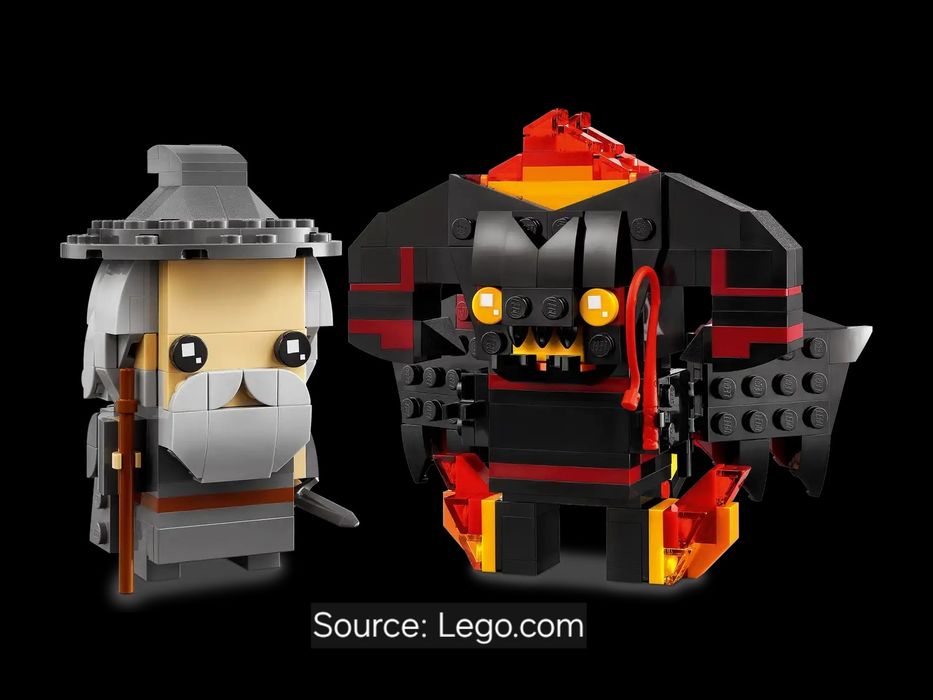 ENVIO GRATIS-LEGO 40631 Gandalf the Grey & Balrog (BrickHeadz)