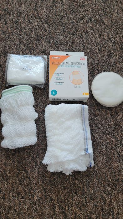 Zestaw poporodowy (majtki i wkładki laktacyjne)