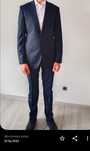 Garnitur Vistula super slim granatowy 188 cm