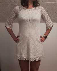 Biała sukienka krótka sukieneczka H&M Divided rozmiar 36