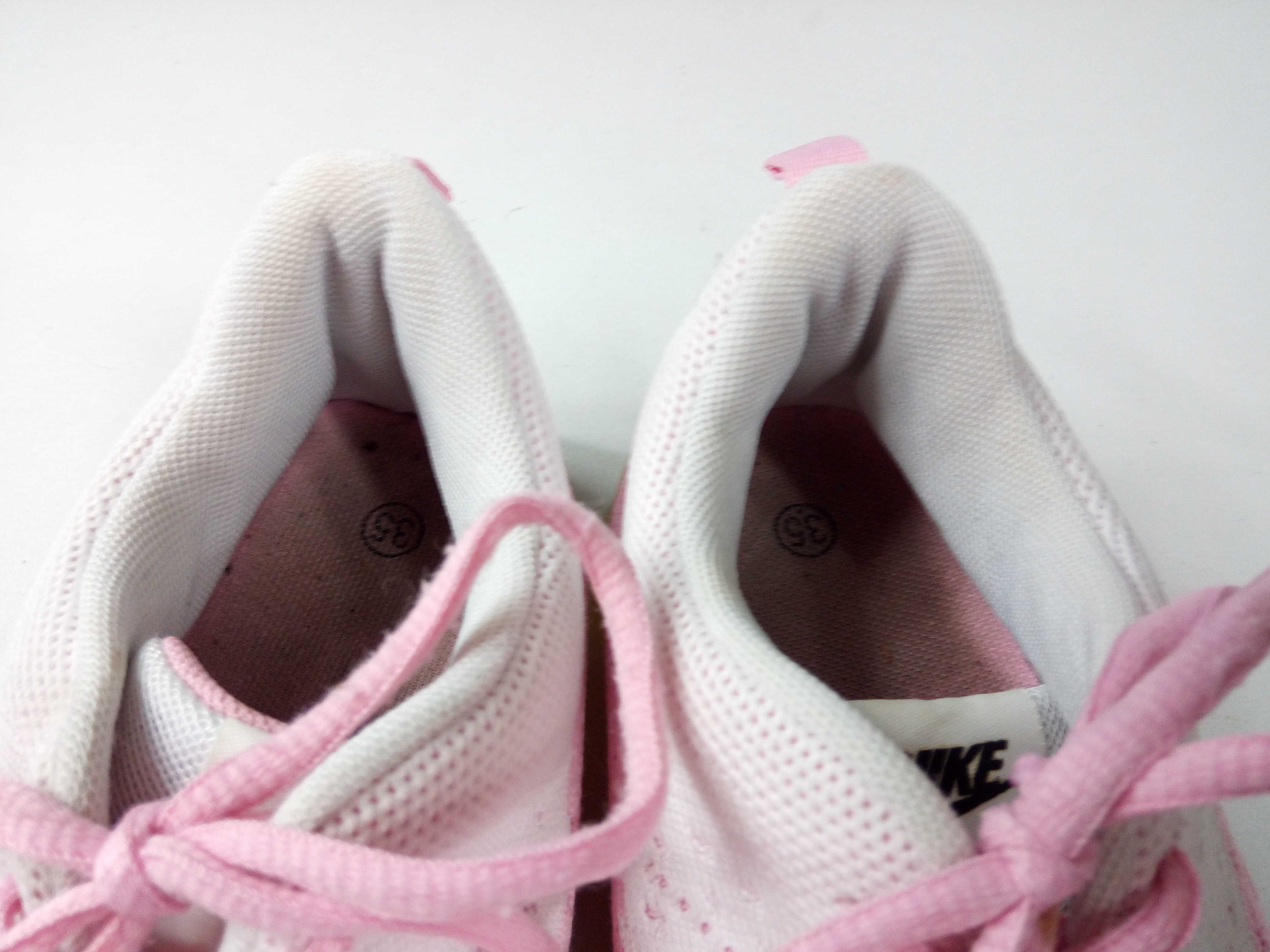 sneakers mesh różowe białe siatka r. 35 BDB poduszki air