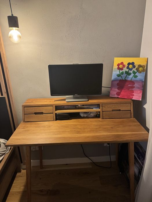 Biurko dębowe - sekretarzyk