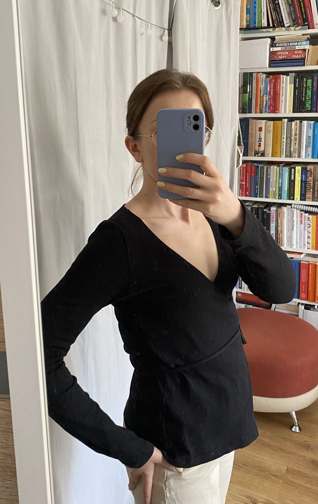 Bluzka wiązana Flawless czarna S
