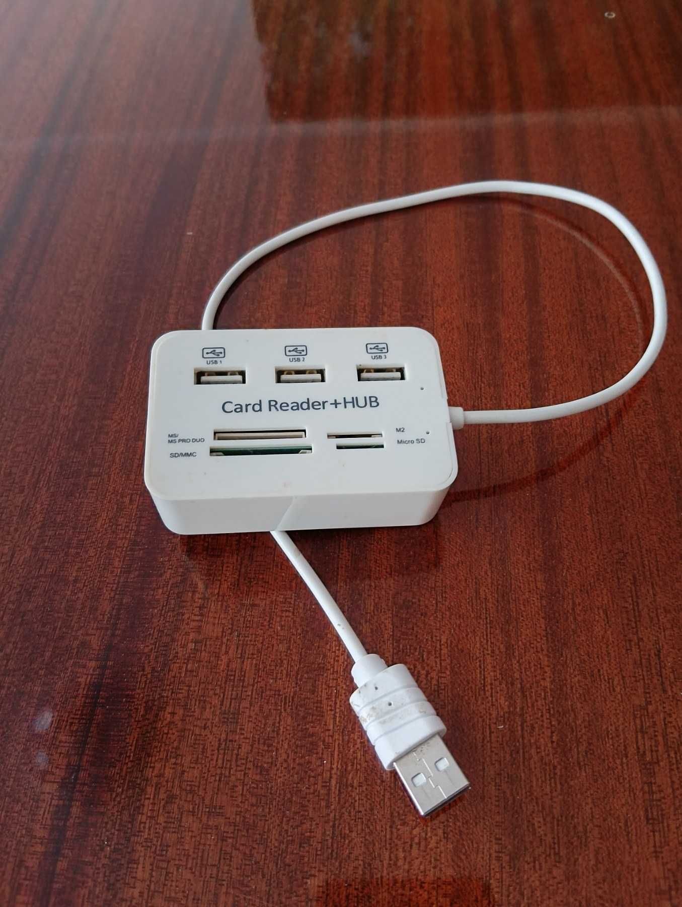 Картридер для читання карт-концентраторів HUB USB Combo 2.0