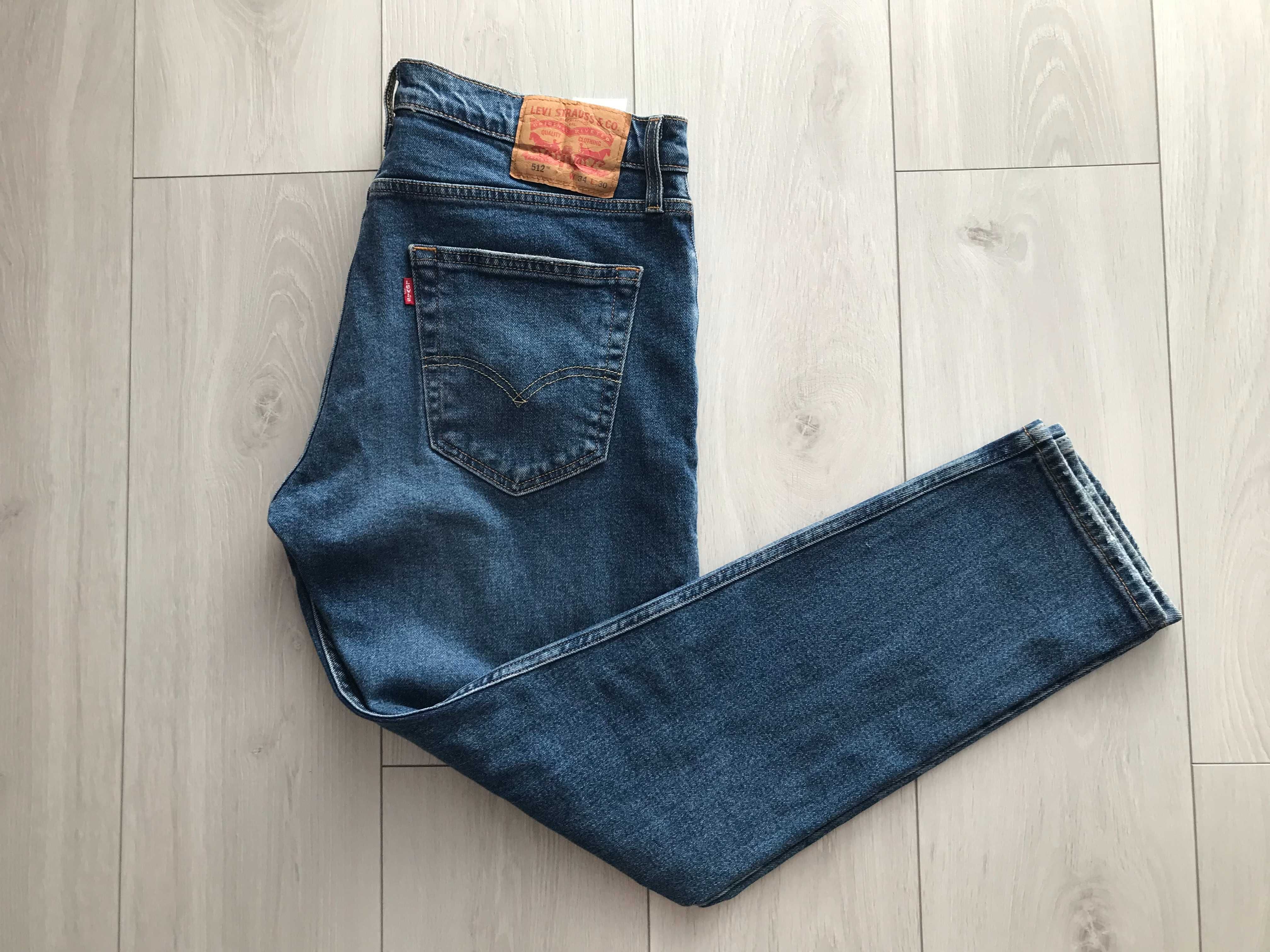 LEVIS 512 r.34/30 oryginalne spodnie jeansowe męskie