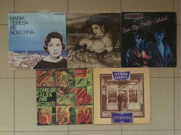 Discos de vinil Madonna, Vitorino, Soft Cell, M. Teresa de Noronha