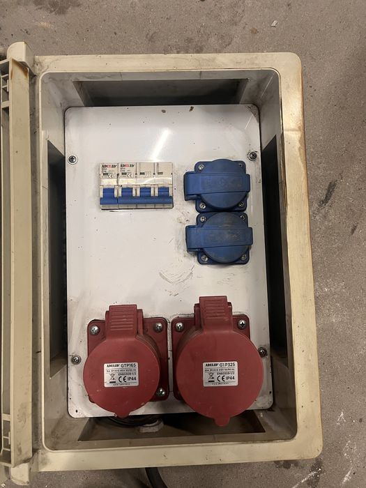 Rozdzielnica budowlana erbetka RB 32A 16A 5P 2x230