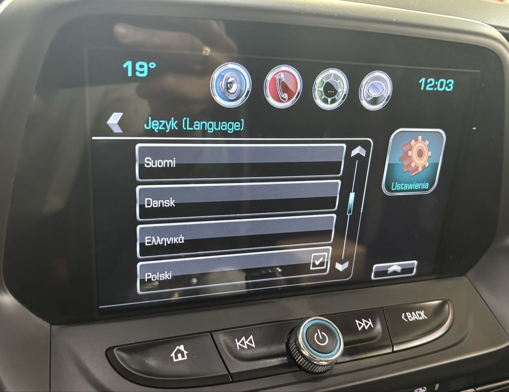 Chevrolet Camaro Corvette lampy tyl polski fale kluczyki kodowanie