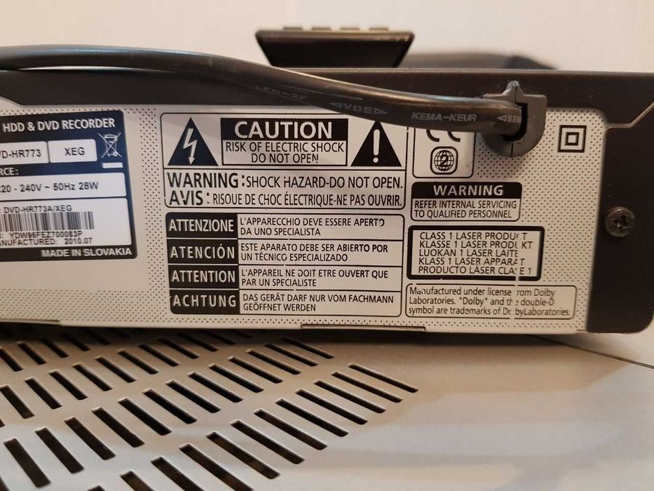 SAMSUNG DVD-HR773 - nagrywarka DVD z oryginalnym pilotem