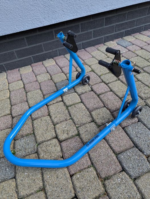 Porządny stojak motocyklowy Mar-Pol przód pod lagi. Jak Nowy